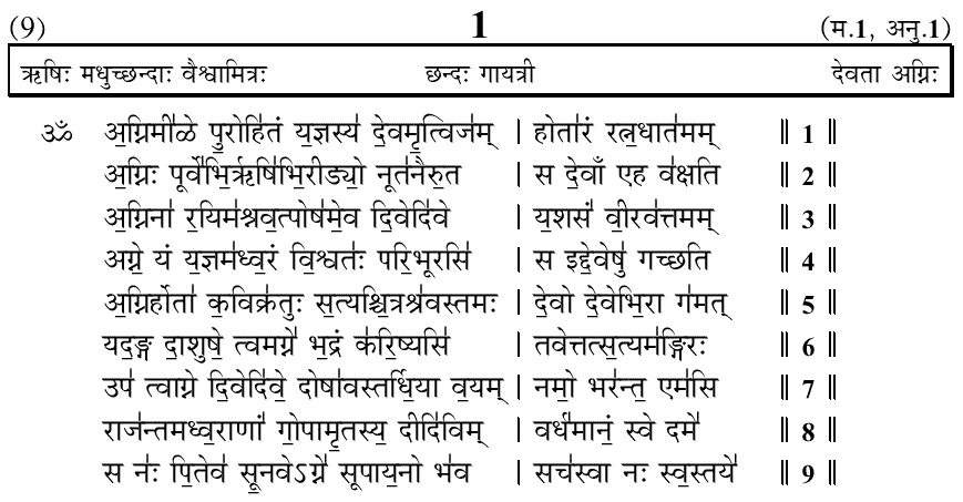 rig veda in hindi
